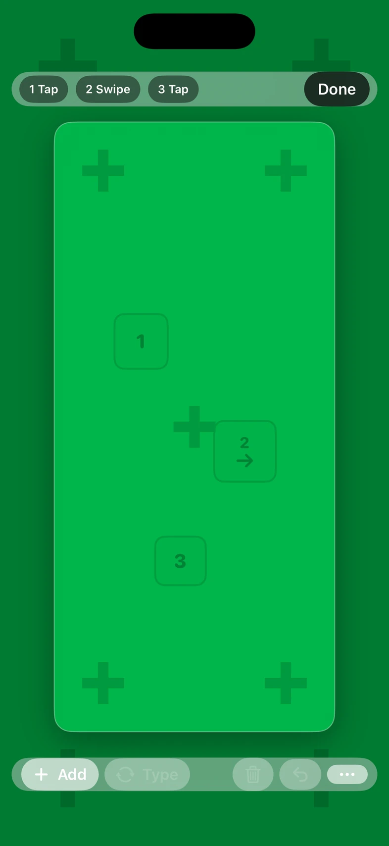 A green VFX plate with tracking markers in the editor.
